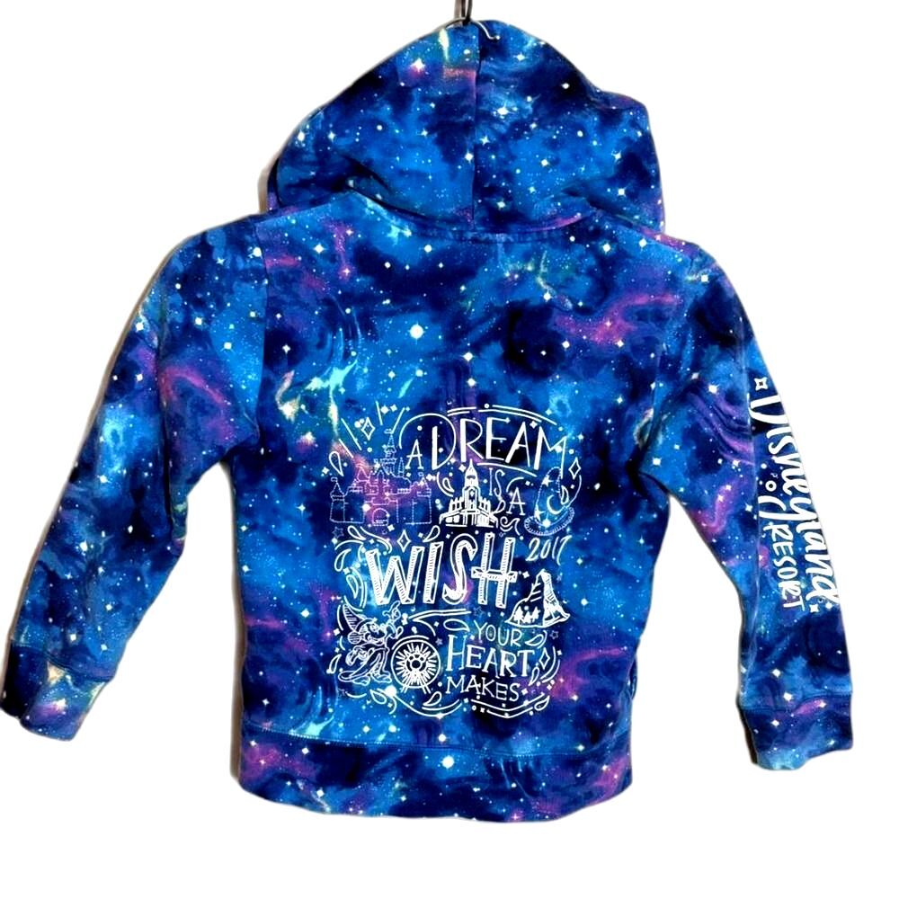Disney Parks Authentic 2017 Sorcerer Mickey Galaxy Zip Hoodie Youth 10-12